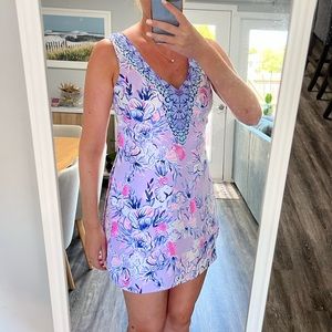 Lilly Pulitzer Ronnie Romper in Light Lilac